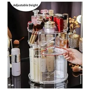 Cq acrylic Organizador de maquillaje con rotación de 360_6