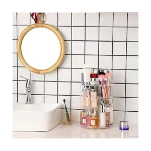 Cq acrylic Organizador de maquillaje con rotación de 360_4