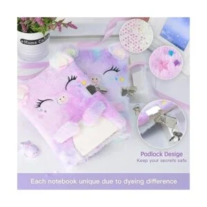 Sicbanna Diario de gatos para niñas con cerradura y_2