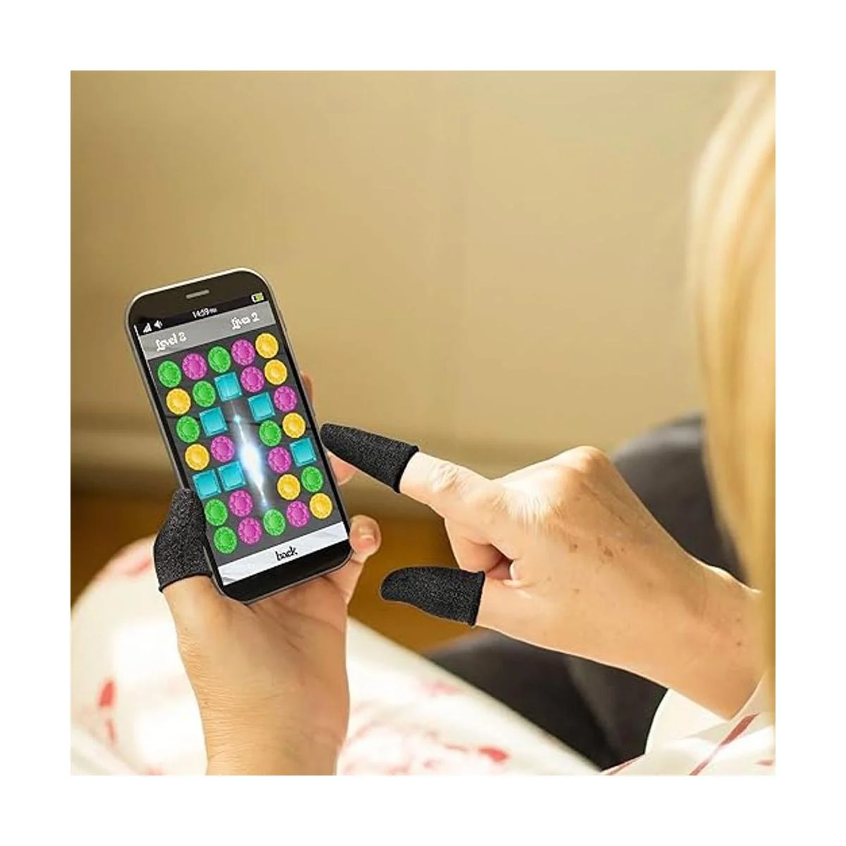 40 piezas de guantes de dedos para juegos de dedos para_5