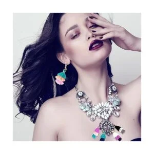 100 llaveros pequeños de tres capas con borlas para_7