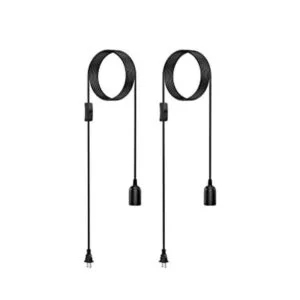 AryaLight Paquete de 2 cables de luz colgantes cable de_1