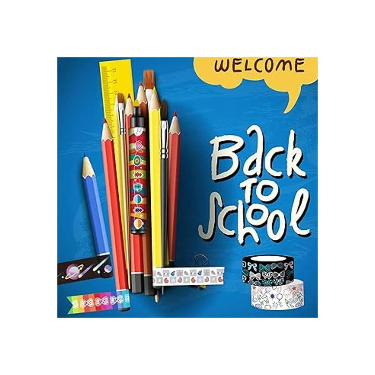 Juego de 40 rollos de cinta washi 0.591 in de ancho de_2