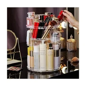 Cq acrylic Organizador de maquillaje con rotación de 360_5