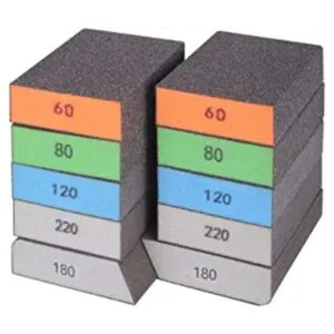 BOSHCRAFT Paquete de 10 esponjas de lijado bloques de_1