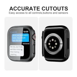 JZK Paquete de 10 fundas rígidas para Apple Watch Series_3