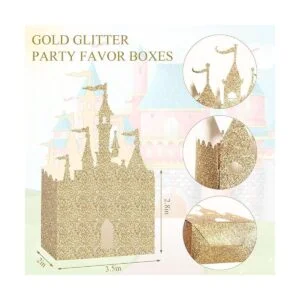 Caja de castillo dorado de 20 piezas caja de dulces de_3