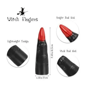 HFATMOS Coloridos dedos de bruja para leer 5 colores de_2