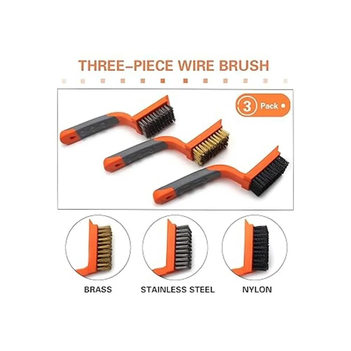 3 cepillos de alambre de latón y acero inoxidablenailon_3