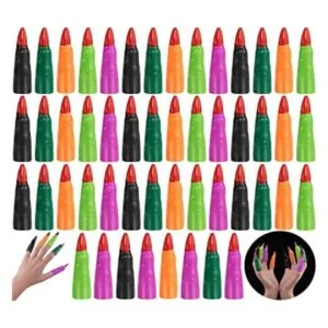 HFATMOS Coloridos dedos de bruja para leer 5 colores de_1
