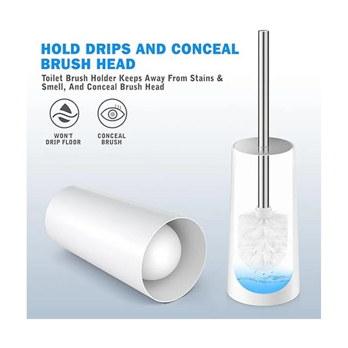 IXO Cepillo de inodoro y soporte cepillo de inodoro con_5