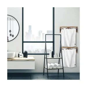 Butizone Toallero de baño rústico soporte de toalla_4