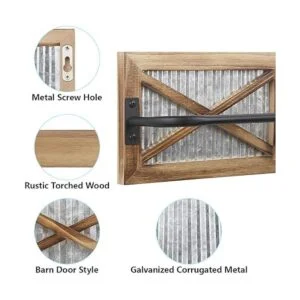 Butizone Toallero de baño rústico soporte de toalla_2