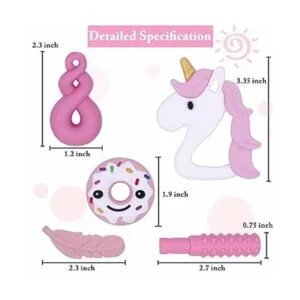 Collar sensorial masticable para niñas 5 collares_2