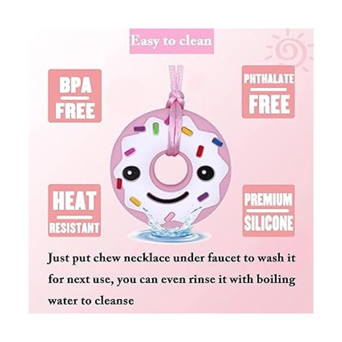 Collar sensorial masticable para niñas 5 collares_5