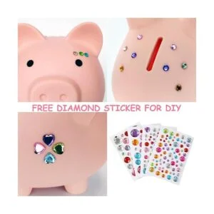 Alcancía caja de dinero de plástico irrompible monedas_5