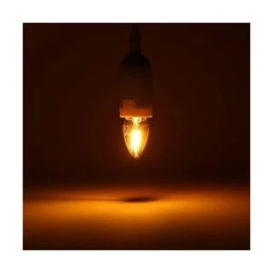 KINUR Bombillas LED C7 E12 base de candelabro ámbar de_3