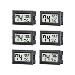TASOGEN Paquete de 6 mini termómetro digital higrómetro_1