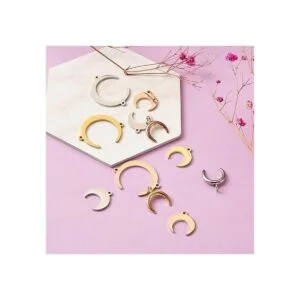 Pandahall 18 colgantes de acero inoxidable con diseño de_4