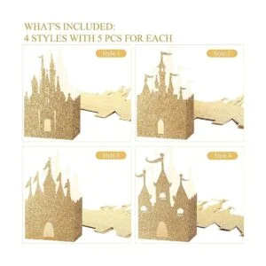 Caja de castillo dorado de 20 piezas caja de dulces de_2