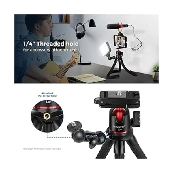 NEEWER Trípode flexible de cámara con obturador remoto_3