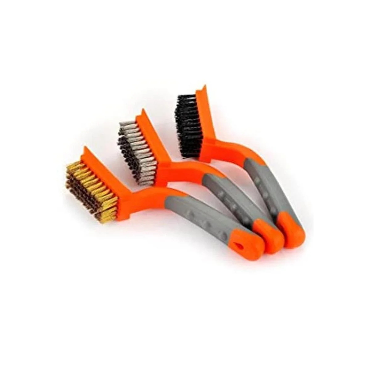 3 cepillos de alambre de latón y acero inoxidablenailon_1