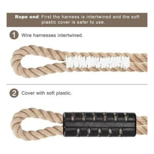 SELEWARE Juego de correas de árbol para hamaca y columpio_7