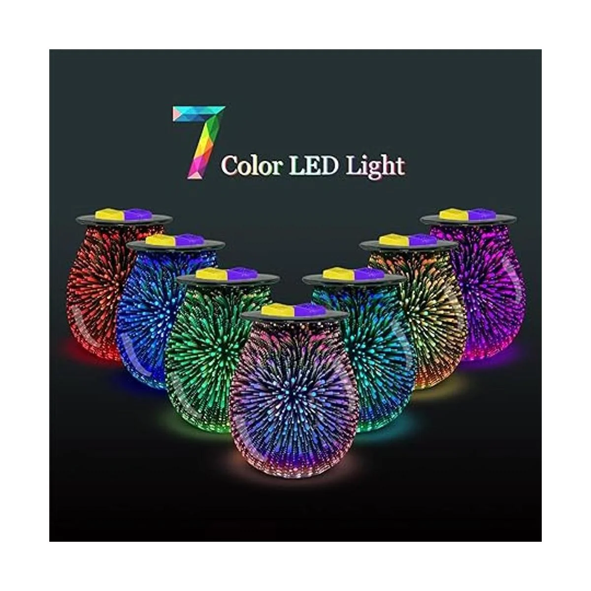 Leyoue Calentador eléctrico de cera de vidrio 3D con placa_2