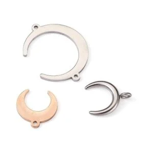 Pandahall 18 colgantes de acero inoxidable con diseño de_2