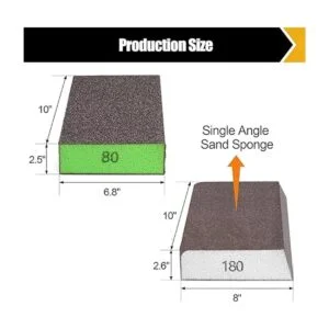 BOSHCRAFT Paquete de 10 esponjas de lijado bloques de_3