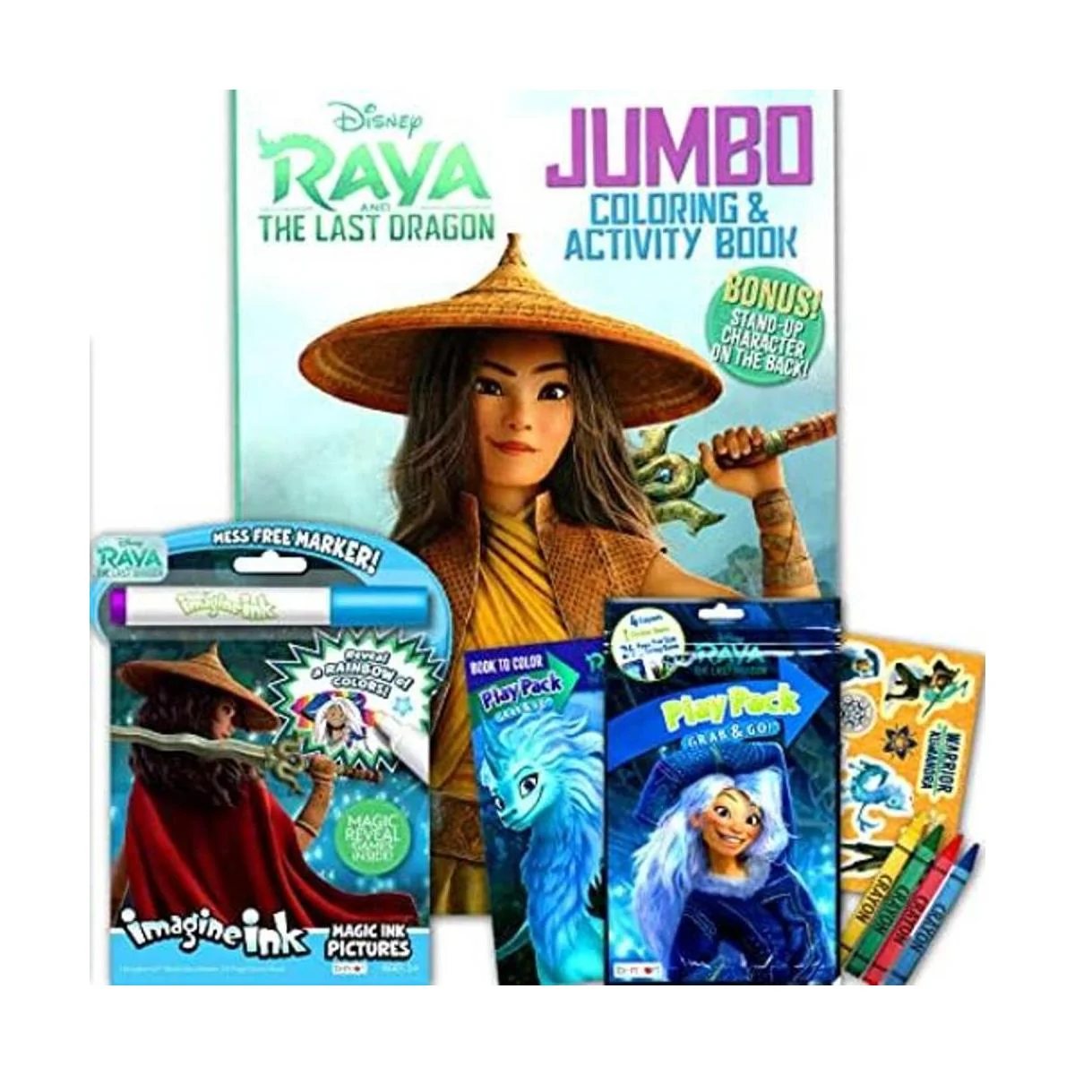 Disney Raya and The Last Dragon Juego de libros para_1