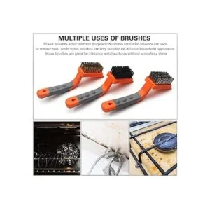 3 cepillos de alambre de latón y acero inoxidablenailon_4