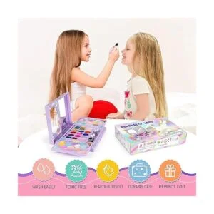 KIDCHEER Kit de maquillaje para niños para niñas_3