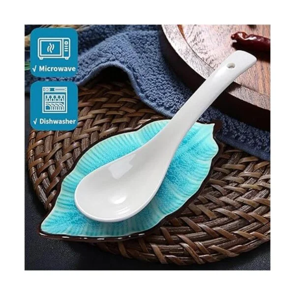 Sanbege Juego de 2 soportes para cuchara de hoja soporte_5