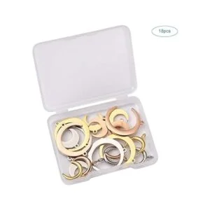 Pandahall 18 colgantes de acero inoxidable con diseño de_3