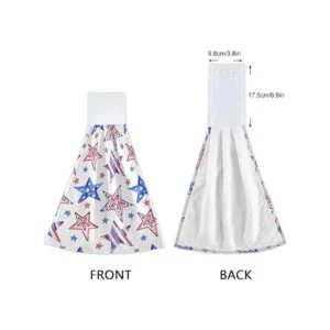 Boccsty Toallas de cocina colgantes con flores de cerezo_4