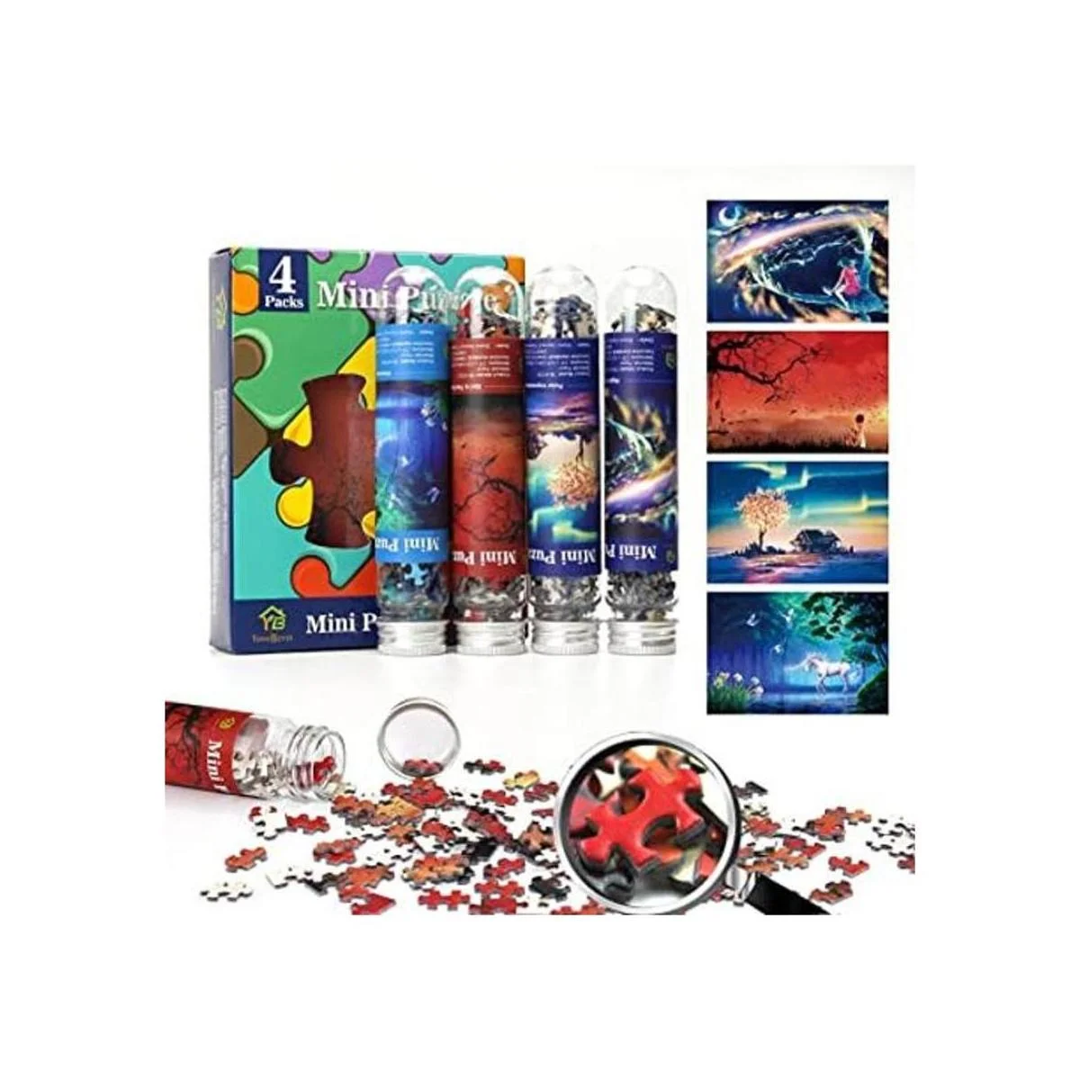Mini rompecabezas para adultos de 150 piezas 4 paquetes_1