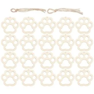 Exceart 20 piezas de madera con diseño de pata de madera_1