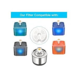 VinDox Filtros de fuente de agua para gatos para fuente de_2