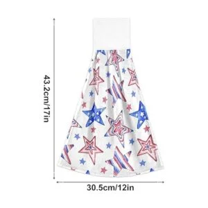 Boccsty Toallas de cocina colgantes con flores de cerezo_3