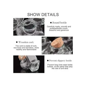 BENECREAT Paquete de 8 tarros de vidrio en forma de_4