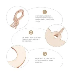 Exceart 20 piezas de madera con diseño de pata de madera_6