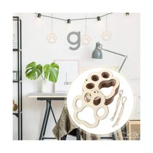 Exceart 20 piezas de madera con diseño de pata de madera_2