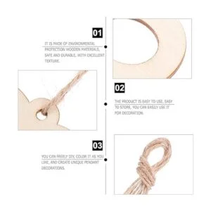 Exceart 20 piezas de madera con diseño de pata de madera_3