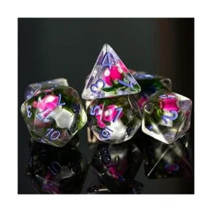 UDIXI Juego de 7 dados poliédricos DND DD rellenos de_2