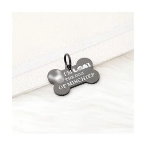 ENSIANTH Divertidas etiquetas de collar para perro regalo_4