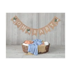 Banderín de ducha de bebé Greenery Decoración de ducha_2