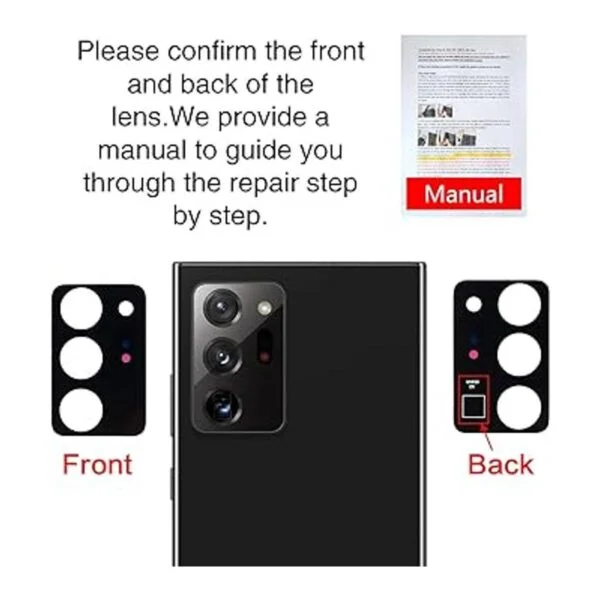 2 lentes de repuesto para Samsung Galaxy Note 20 Ultra_6