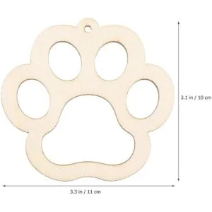 Exceart 20 piezas de madera con diseño de pata de madera_4