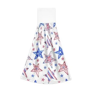 Boccsty Toallas de cocina colgantes con flores de cerezo_2